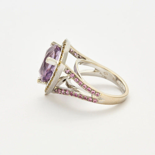 Bague 55 MAUBOUSSIN - Tellement Subtile - Bague or blanc, améthyste 58 Facettes DV0906-1-DV0882-1
