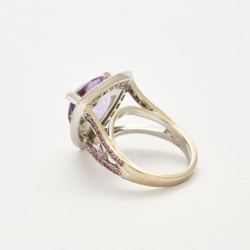 Bague 55 MAUBOUSSIN - Tellement Subtile - Bague or blanc, améthyste 58 Facettes DV0906-1-DV0882-1