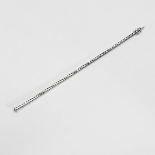 Bracelet MAUBOUSSIN - Tu es ma rivière d’amour - Bracelet ligne or blanc et diamants 58 Facettes DV8298-3
