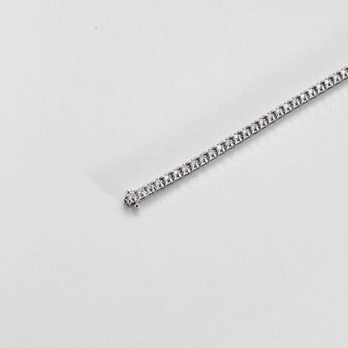 Bracelet MAUBOUSSIN - Tu es ma rivière d’amour - Bracelet ligne or blanc et diamants 58 Facettes DV8298-3