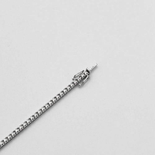 Bracelet MAUBOUSSIN - Tu es ma rivière d’amour - Bracelet ligne or blanc et diamants 58 Facettes DV8298-3