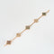 VAN CLEEF & ARPELS - Vintage Alhambra - Bracelet or rose, nacre grise et diamants