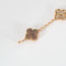 Bracelet VAN CLEEF & ARPELS - Vintage Alhambra - Bracelet or rose, nacre grise et diamants 58 Facettes DV0830-11