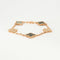 Bracelet VAN CLEEF & ARPELS - Vintage Alhambra - Bracelet or rose, nacre grise et diamants 58 Facettes DV0830-11