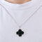 Collier VAN CLEEF & ARPELS - Magic Alhambra - Sautoir or blanc et onyx 58 Facettes DV0830-15