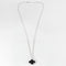 Collier VAN CLEEF & ARPELS / Magic Alhambra / Sautoir or blanc et onyx 58 Facettes