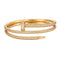 Bracelet CARTIER - Juste un Clou - Bracelet double or rose et diamants 58 Facettes DV0955-1