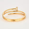 Bracelet CARTIER - Juste un Clou - Bracelet double or rose et diamants 58 Facettes DV0955-1