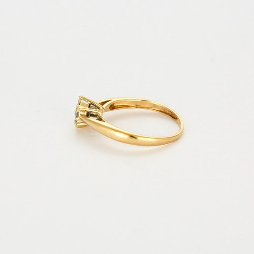 Bague 51 Bague Marguerite or jaune et diamants 58 Facettes DV0642-1-51-23