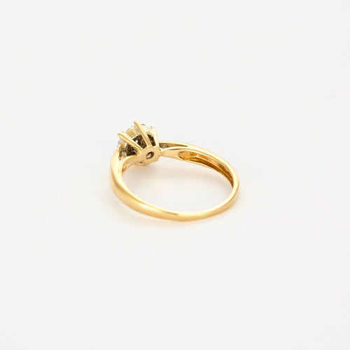 Bague 51 Bague Marguerite or jaune et diamants 58 Facettes DV0642-1-51-23