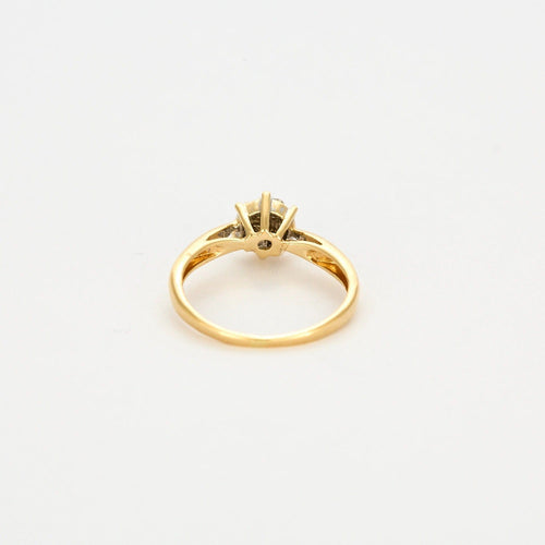 Bague 51 Bague Marguerite or jaune et diamants 58 Facettes DV0642-1-51-23