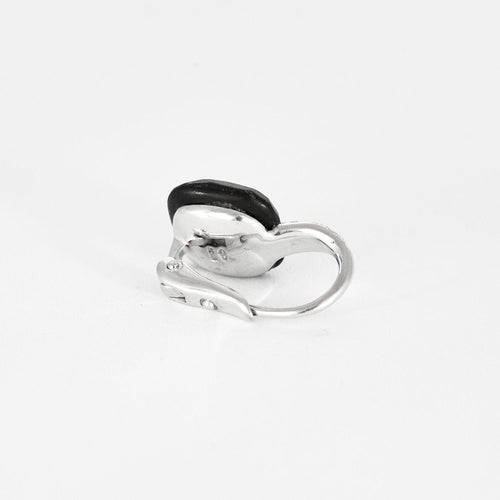 Boucles d'oreilles POMELLATO - Boucles d'oreilles or blanc, jais et diamants 58 Facettes DV6567-2
