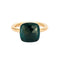 Bague 56 POMELLATO - Nudo Maxi - Bague or rose et Topaze Blue London 58 Facettes DV0942-1-56-3