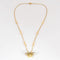 Collier Collier or jaune à motif d'abeille, diamants et rubis 58 Facettes DV10645-17