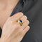 Bague 54 BOUCHERON - Jaïpur - Bague or jaune et cabochon de lapis-lazuli 58 Facettes DV11687-1-54-3