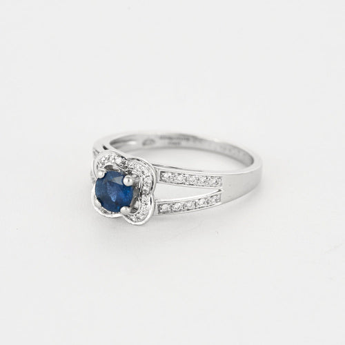Bague 56 MAUBOUSSIN - My blue Love - Bague en or blanc, saphir et diamants.  58 Facettes DV11563-1-56-3