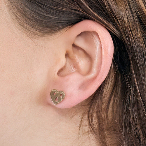 Boucles d'oreilles POIRAY - Coeurs entrelacés - Boucles d'oreilles or rose 58 Facettes DV0936-1