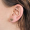 Boucles d'oreilles POIRAY - Coeurs entrelacés - Boucles d'oreilles or rose 58 Facettes DV0936-1