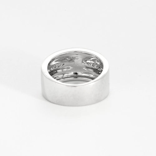 Bague 51 Mauboussin - Bague bandeau en or blanc et diamants 58 Facettes DV11497-3-51-2