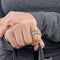 59 CHANTECLER- Bagues souples en or jaune et or gris, diamants et saphirs jaune 58 Facettes DV0956-1-59-2