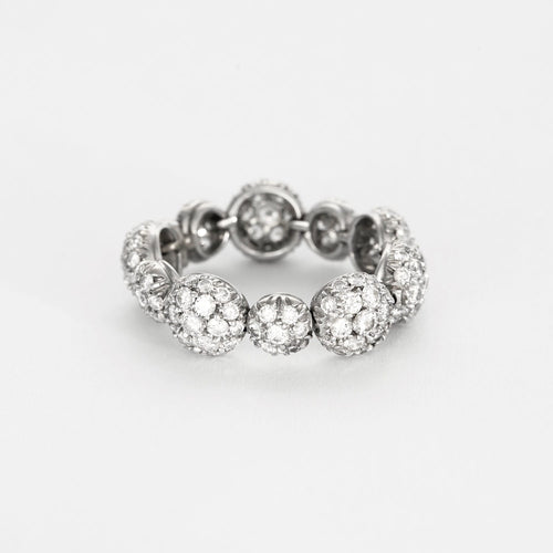 59 CHANTECLER- Bagues souples en or jaune et or gris, diamants et saphirs jaune 58 Facettes DV0956-1-59-2