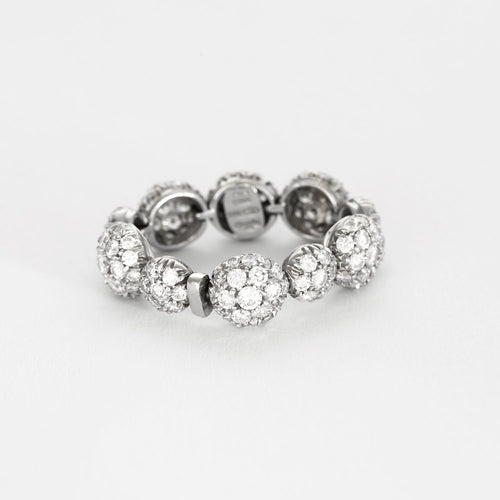 59 CHANTECLER- Bagues souples en or jaune et or gris, diamants et saphirs jaune 58 Facettes DV0956-1-59-2