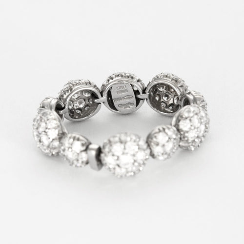 59 CHANTECLER- Bagues souples en or jaune et or gris, diamants et saphirs jaune 58 Facettes DV0956-1-59-2