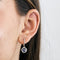 Boucles d'oreilles HULCHI BELLUNI  - Boucles d'oreilles en or gris diamants et tanzanite 58 Facettes DV11120-3