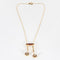Collier Collier négligé en or jaune, rubis synthètiques et diamants 58 Facettes DV11262-4