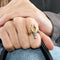Bague 48 ILIAS - LALAOUNIS - Bélier - Bague en or jaune, or gris et diamants 58 Facettes DV0960-3-48-2