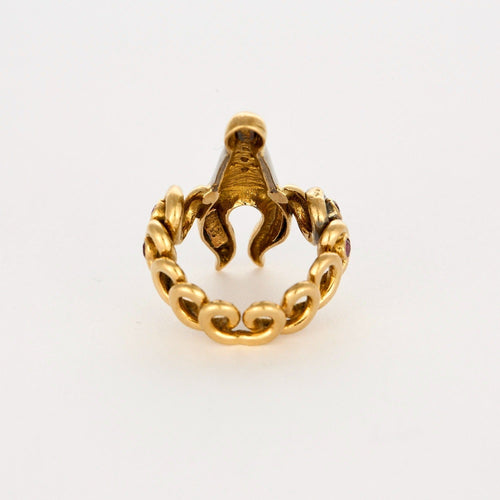 Bague 48 ILIAS - LALAOUNIS - Bélier - Bague en or jaune, or gris et diamants 58 Facettes DV0960-3-48-2