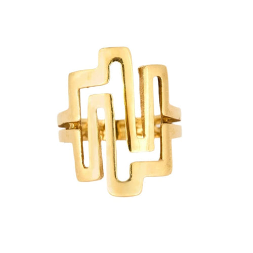 Bague 50 ILIAS -LALAOUNIS- Bague en or jaune 58 Facettes DV0960-2-50-2