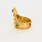 Bague 57 ILIAS - LALAOUNIS - Bague en or jaune , rubis, saphir, émeraude 58 Facettes DV0960-1-57-3
