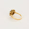 Bague 53 Bague fleur en or jaune, saphir et diamants 58 Facettes DV11262-5-53-2
