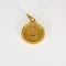Pendentif AUGIS - Médaille sentimentale en or jaune et rubis. 58 Facettes DV11262-3
