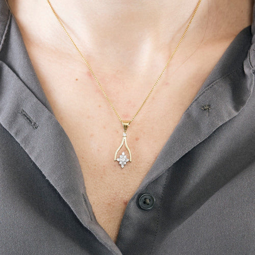 Collier Collier en or jaune mobile avec saphirs et diamants 58 Facettes DV12218-3