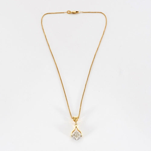 Collier Collier en or jaune mobile avec saphirs et diamants 58 Facettes DV12218-3