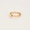 Bague 50 CHAUMET - Bague Solitaire Bee my Love or rose et diamants 58 Facettes DV7745-2