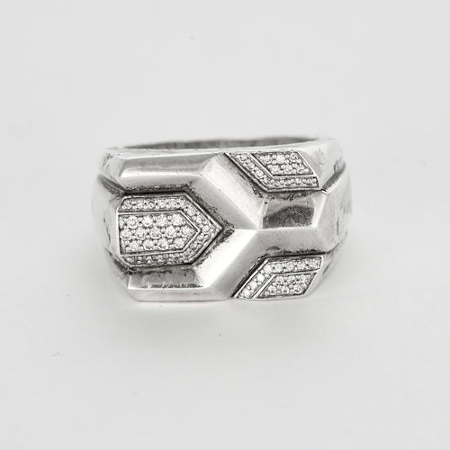 Bague 65 JOHN HARDY -  Bague argent et diamants 58 Facettes DV0951-1-65-2