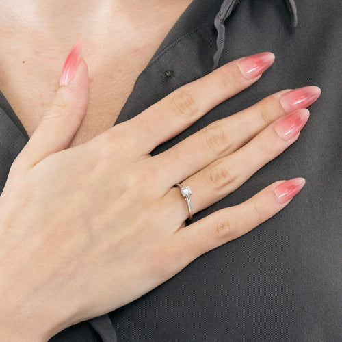 Bague 48.5 DE BEERS - Bague solitaire en Platine (950 Millièmes) sertie d’un diamant 58 Facettes DV11922-1