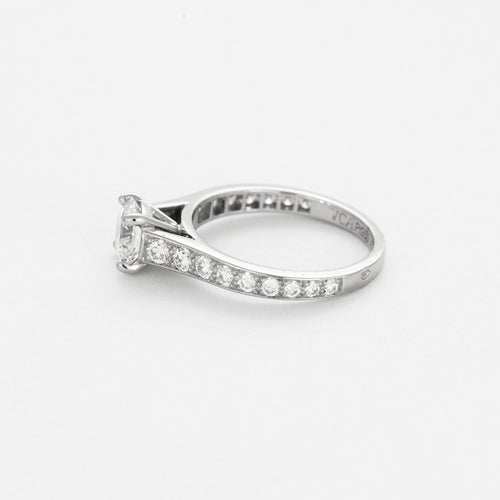 Bague 47 VAN CLEEF & ARPELS - Romance - Solitaire en platine et diamant brillant 58 Facettes DV0935-1-47-2