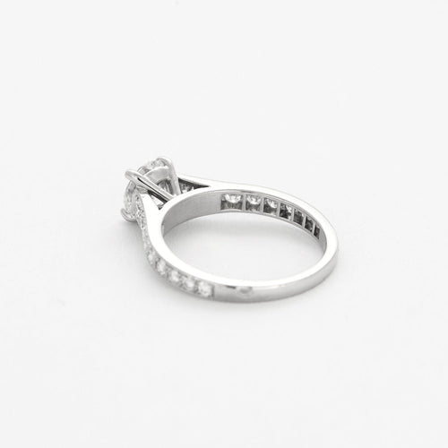 Bague 47 VAN CLEEF & ARPELS - Romance - Solitaire en platine et diamant brillant 58 Facettes DV0935-1-47-2