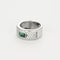 Bague 55 Bague or blanc, émeraude et diamants 58 Facettes DV11476-3-DV0882-1