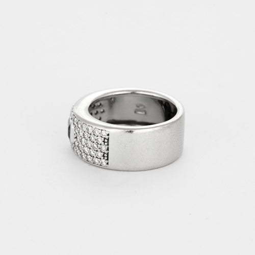 Bague 55 Bague or blanc, émeraude et diamants 58 Facettes DV11476-3-DV0882-1