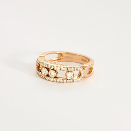 Bague 54 MESSIKA - Baby Move - Bague or rose et diamants 58 Facettes DV11922-2-54-3