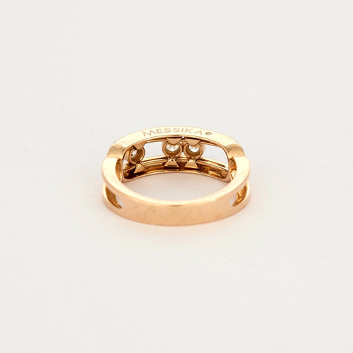 Bague 54 MESSIKA - Baby Move - Bague or rose et diamants 58 Facettes DV11922-2-54-3