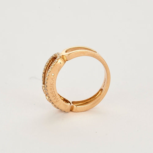 Bague 54 MESSIKA - Baby Move - Bague or rose et diamants 58 Facettes DV11922-2-54-3