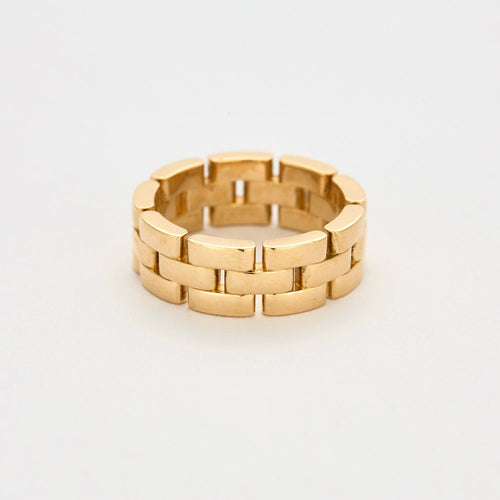 Bague 58 CARTIER - Bague maillon panthère en or jaune 58 Facettes DV11045-6-58-2