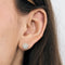 Boucles d'oreilles Paire de Boucles d’oreilles ronde ajouré en or blanc 18K (750 Millièmes) à motif floraux stylisé en diamants 58 Facettes DV0925-6
