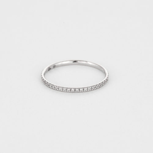Bague 56 MAUBOUSSIN - Fine alliance or blanc et diamants 58 Facettes DV11922-5-56-3